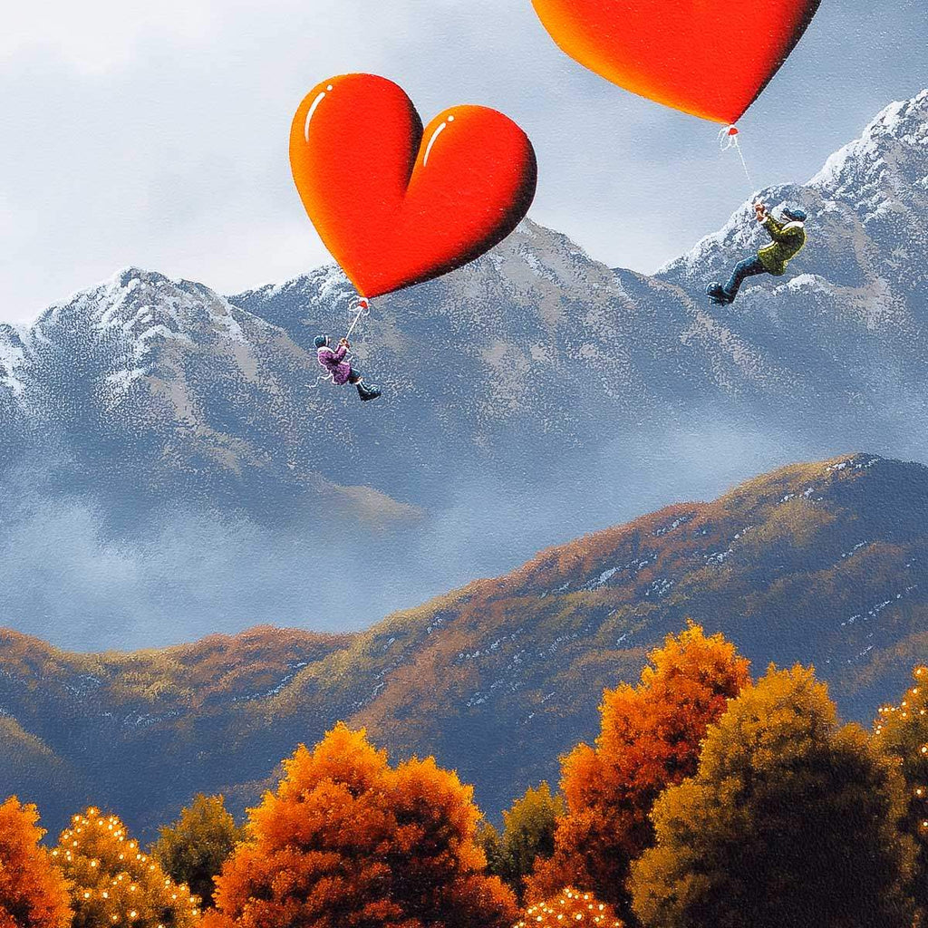 Flying High In Autumn - Original - SOLD by artist David Renshaw - Wyecliffe Galleries