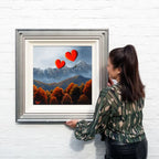 Flying High In Autumn - Original - SOLD by artist David Renshaw - Wyecliffe Galleries