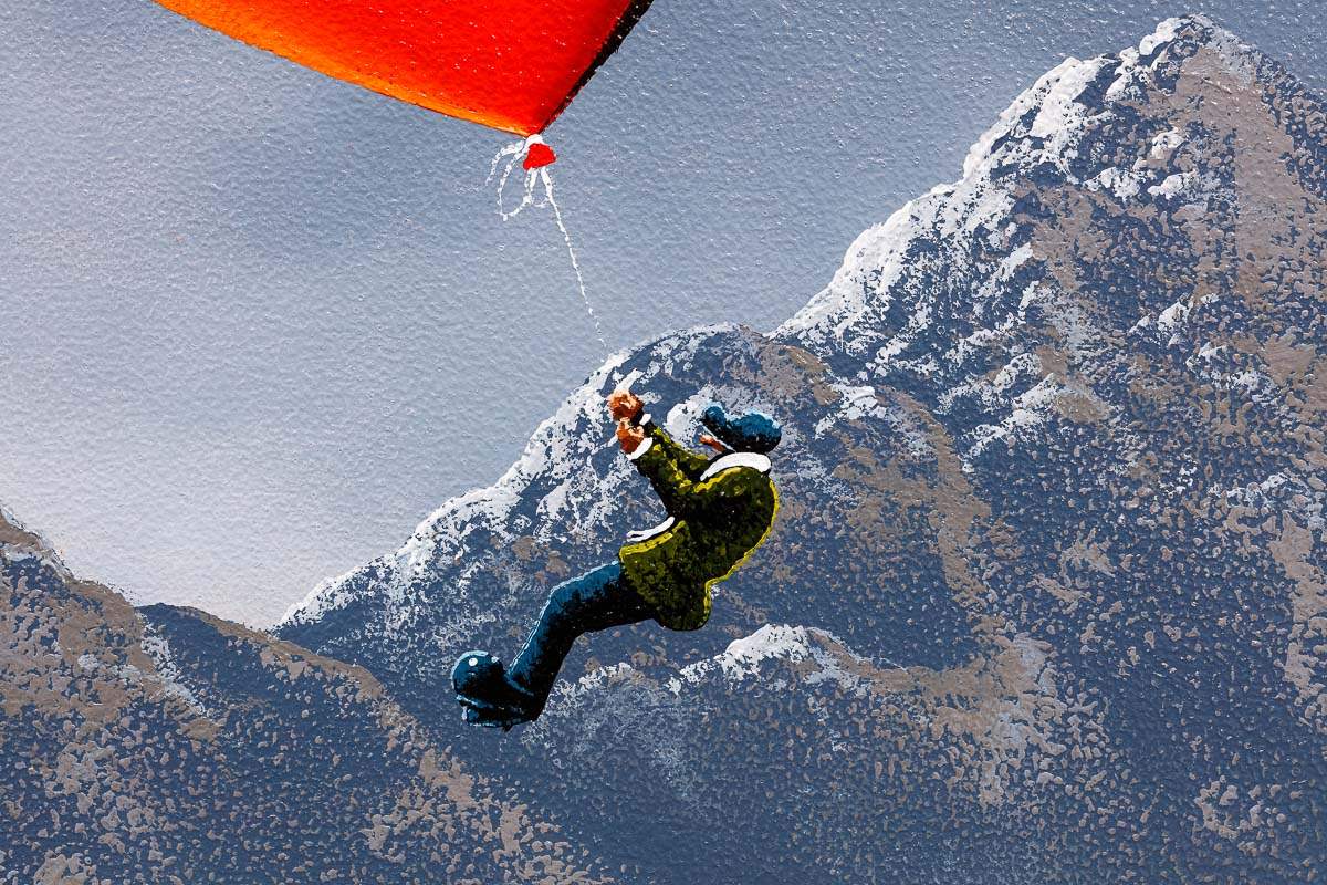 Flying High In Autumn - Original - SOLD by artist David Renshaw - Wyecliffe Galleries