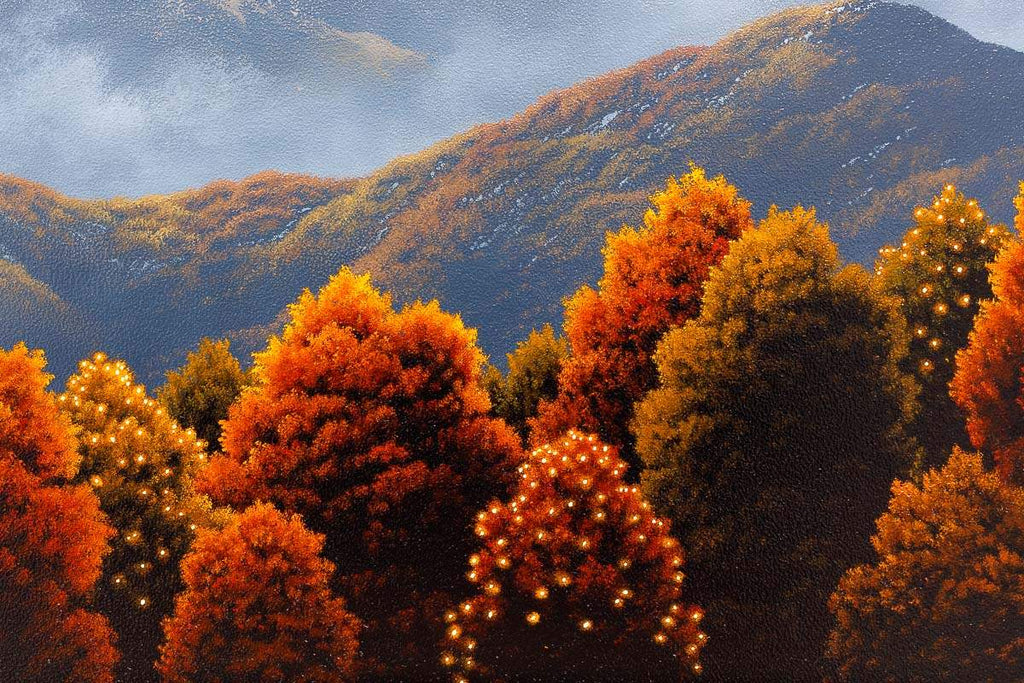 Flying High In Autumn - Original - SOLD by artist David Renshaw - Wyecliffe Galleries