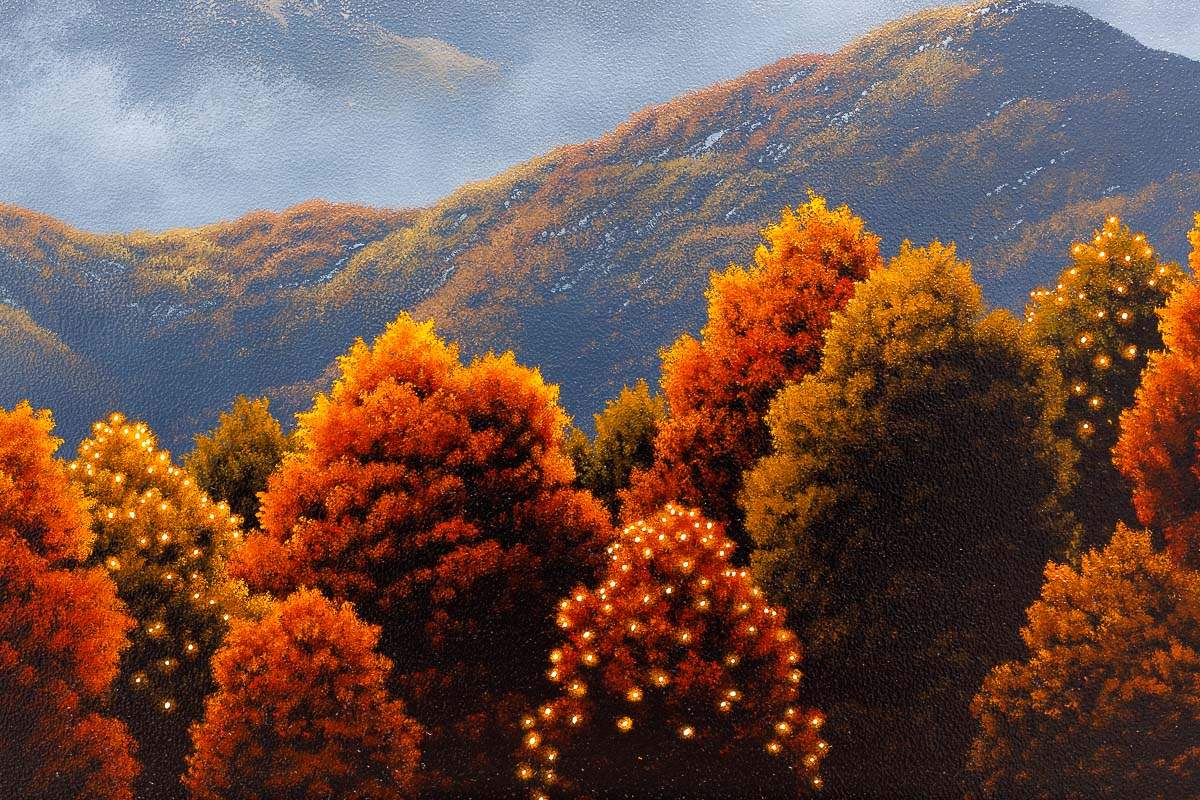 Flying High In Autumn - Original - SOLD by artist David Renshaw - Wyecliffe Galleries