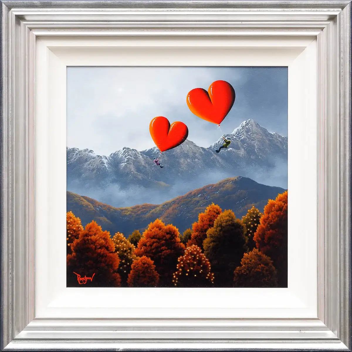 Flying High In Autumn - Original - SOLD by artist David Renshaw - Wyecliffe Galleries