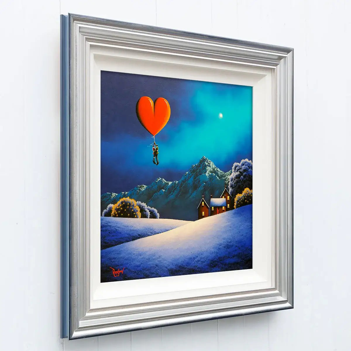 Flying To The Moon - Original - SOLD by artist David Renshaw - Wyecliffe Galleries