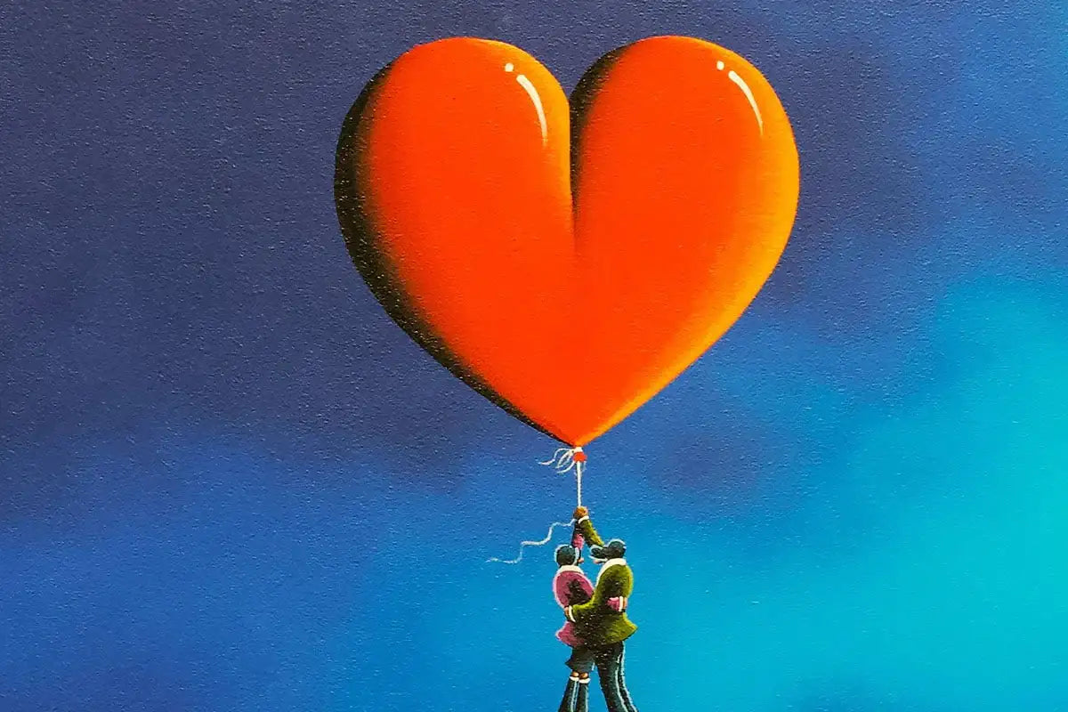 Flying To The Moon - Original - SOLD by artist David Renshaw - Wyecliffe Galleries