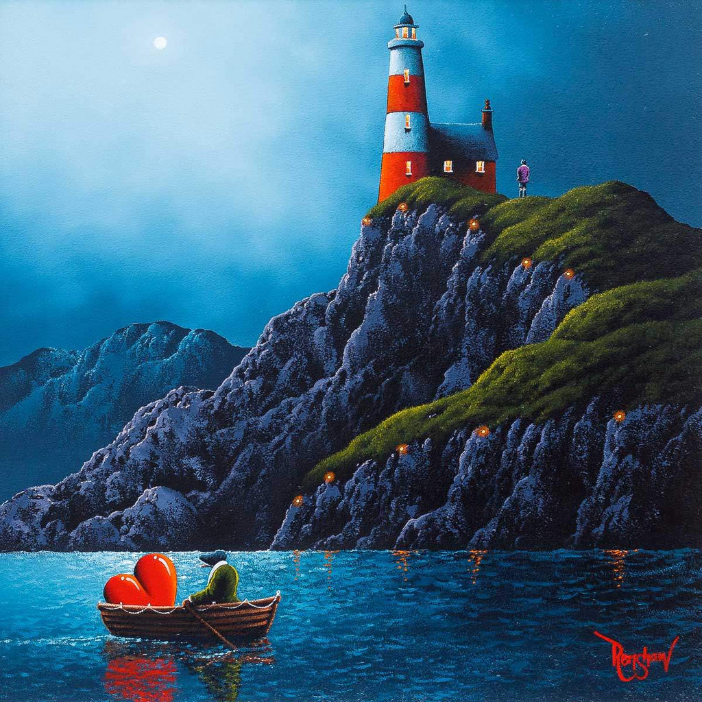 Follow The Light - Original SOLD by artist David Renshaw - Wyecliffe Galleries