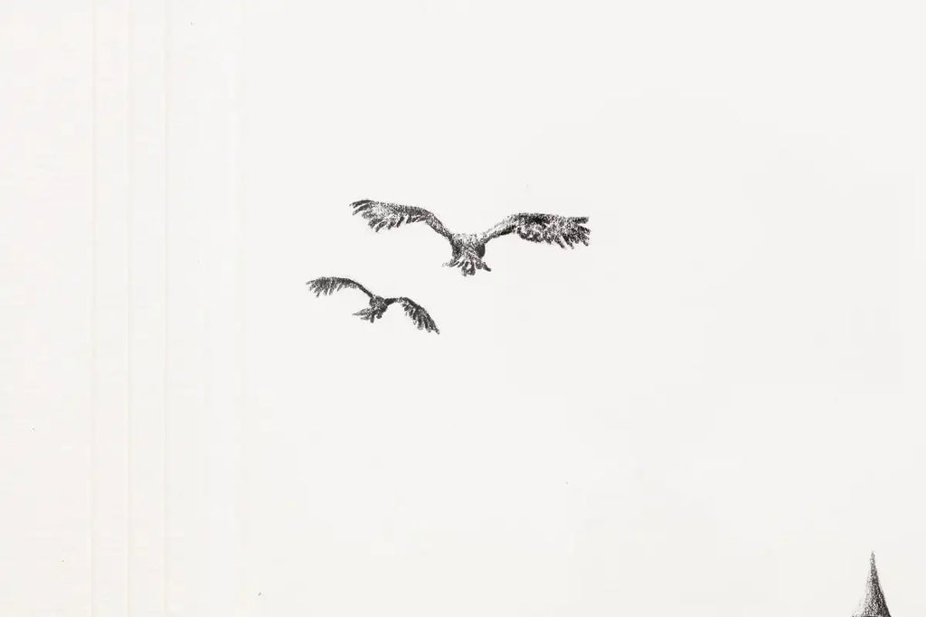 Follow The Magic Home - Original Sketch - SOLD by artist David Renshaw - Wyecliffe Galleries