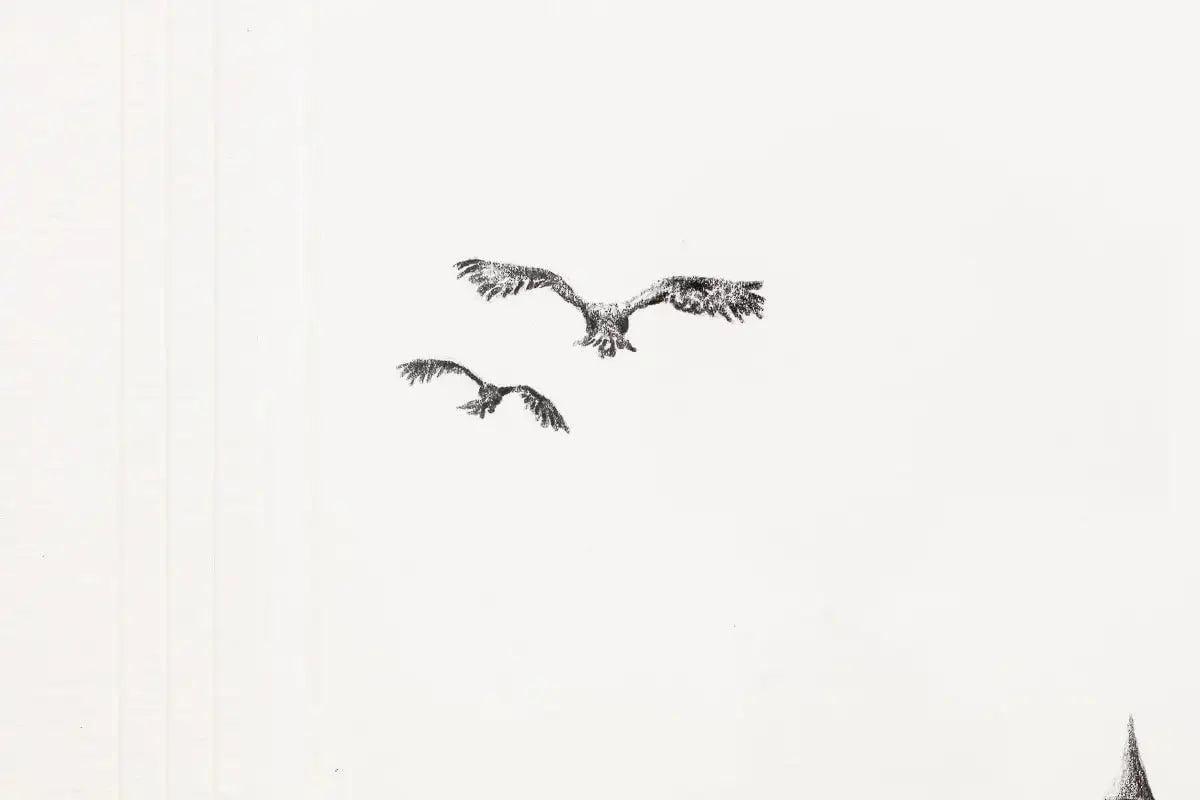 Follow The Magic Home - Original Sketch - SOLD by artist David Renshaw - Wyecliffe Galleries