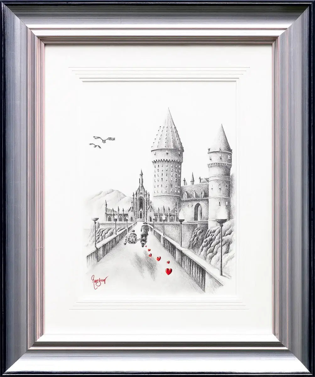 Follow The Magic Home - Original Sketch - SOLD by artist David Renshaw - Wyecliffe Galleries