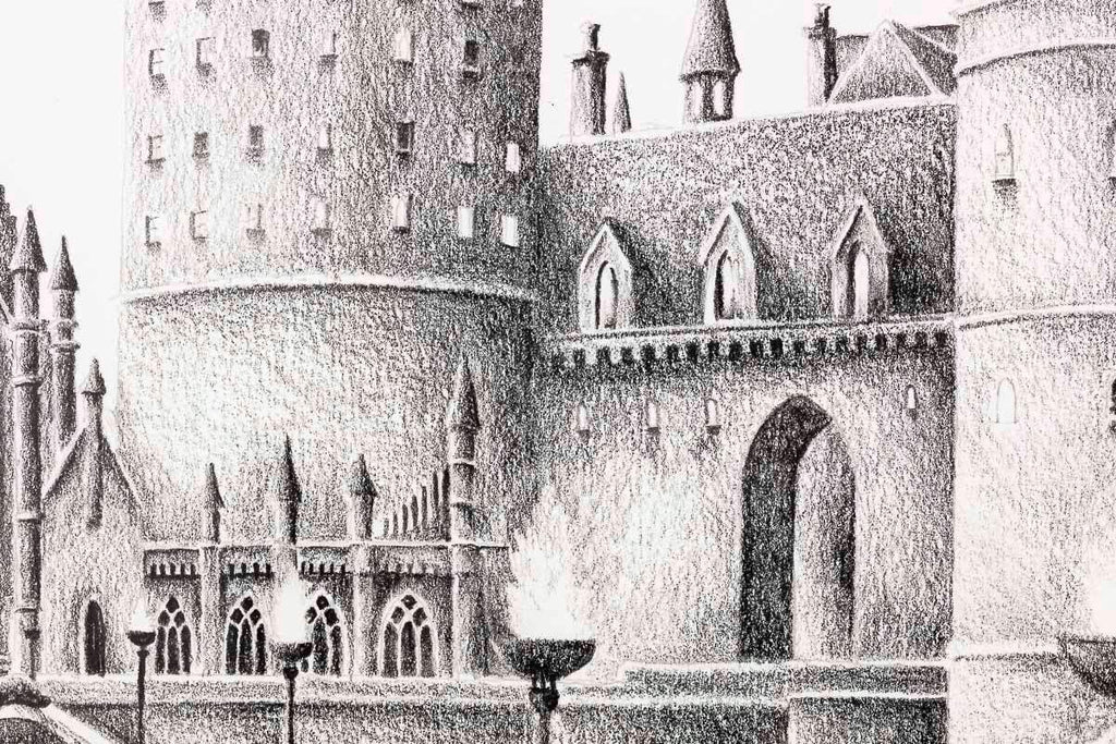 Follow The Magic Home - Original Sketch - SOLD by artist David Renshaw - Wyecliffe Galleries