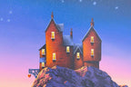 Follow the Stars Home - Original - SOLD by artist David Renshaw - Wyecliffe Galleries