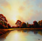 Forest Glow - SOLD by artist David Renshaw - Wyecliffe Galleries
