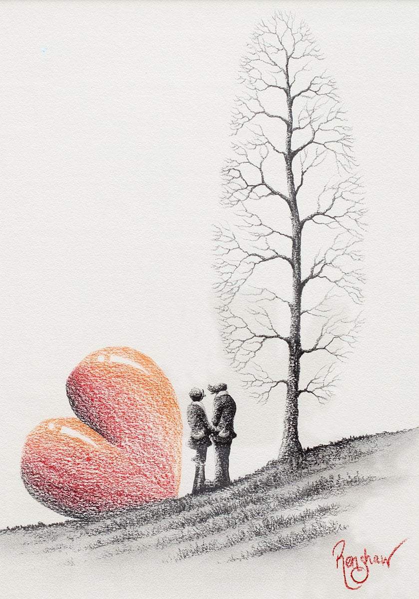 Forget Me Not - Original Sketch - SOLD by artist David Renshaw - Wyecliffe Galleries