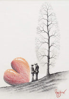 Forget Me Not - Original Sketch - SOLD by artist David Renshaw - Wyecliffe Galleries