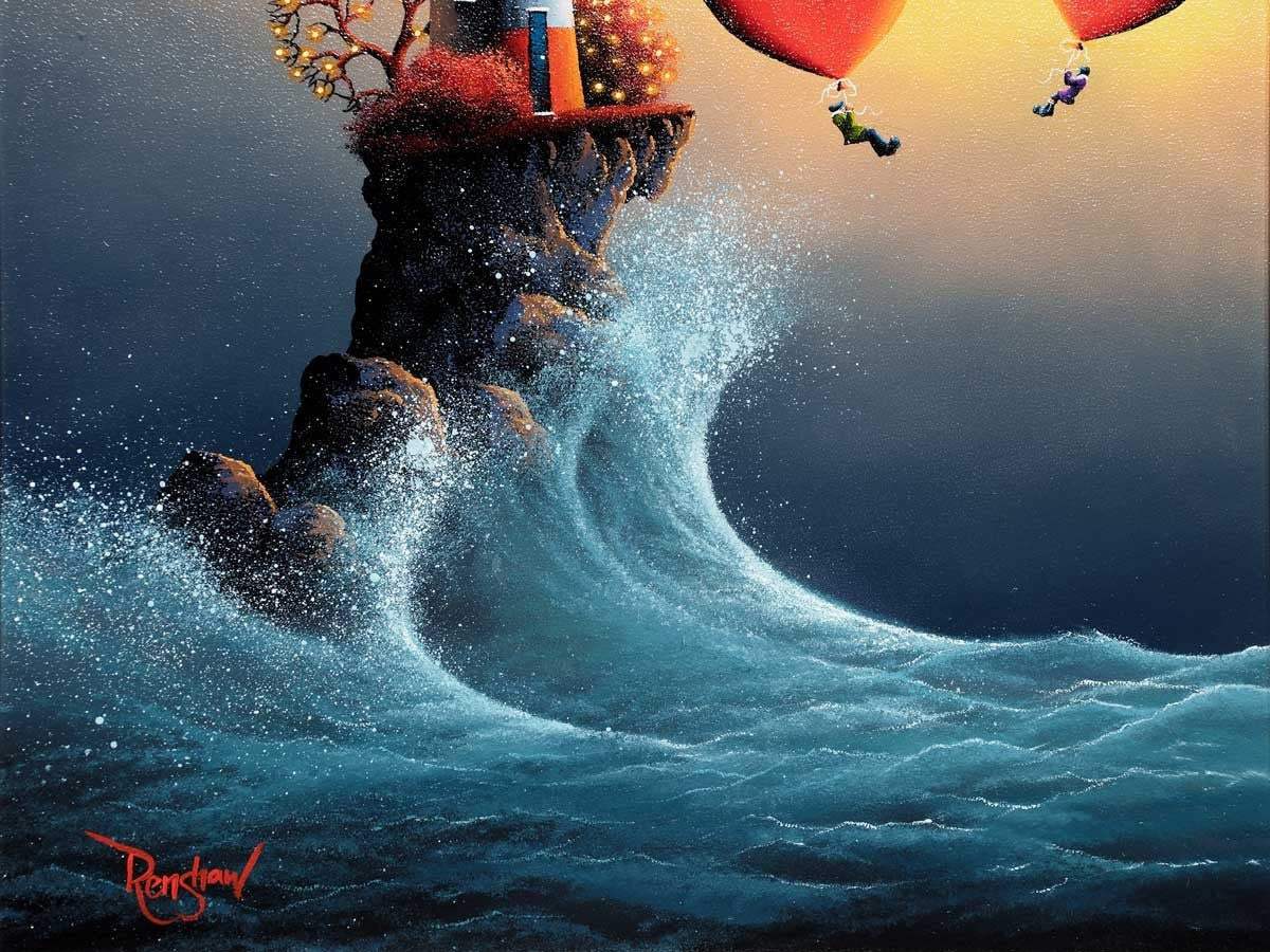 Freefalling - SOLD by artist David Renshaw - Wyecliffe Galleries