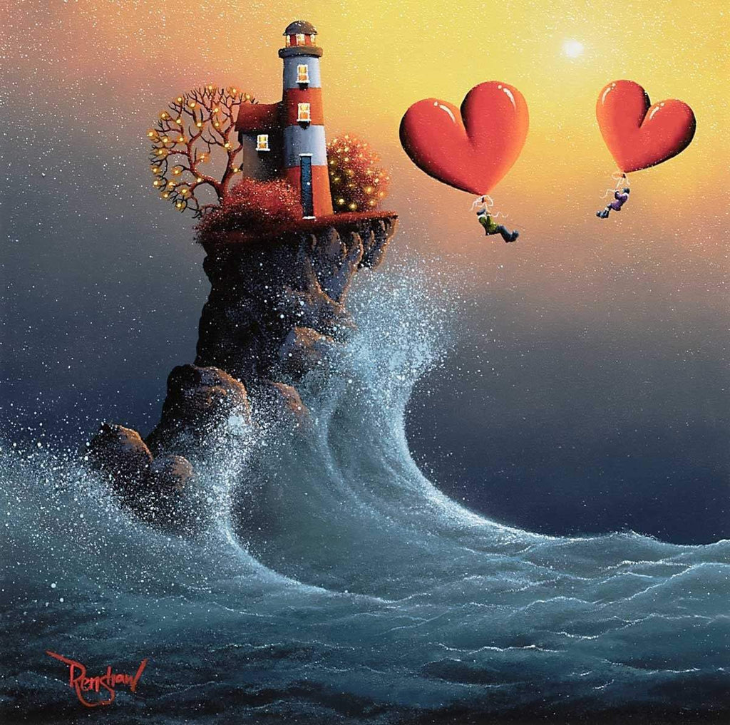 Freefalling - SOLD by artist David Renshaw - Wyecliffe Galleries