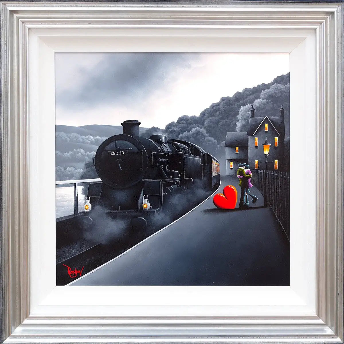 Full Steam Ahead - Original - SOLD by artist David Renshaw - Wyecliffe Galleries