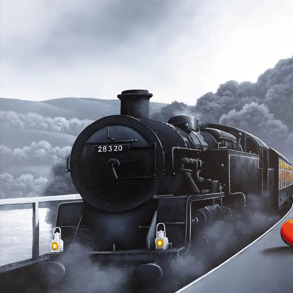 Full Steam Ahead - Original - SOLD by artist David Renshaw - Wyecliffe Galleries