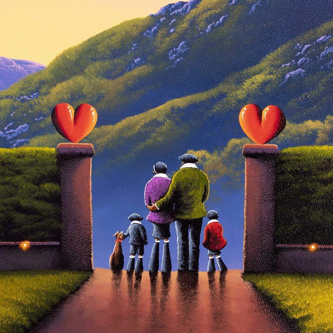 Gateway To Happiness - Original - SOLD by artist David Renshaw - Wyecliffe Galleries