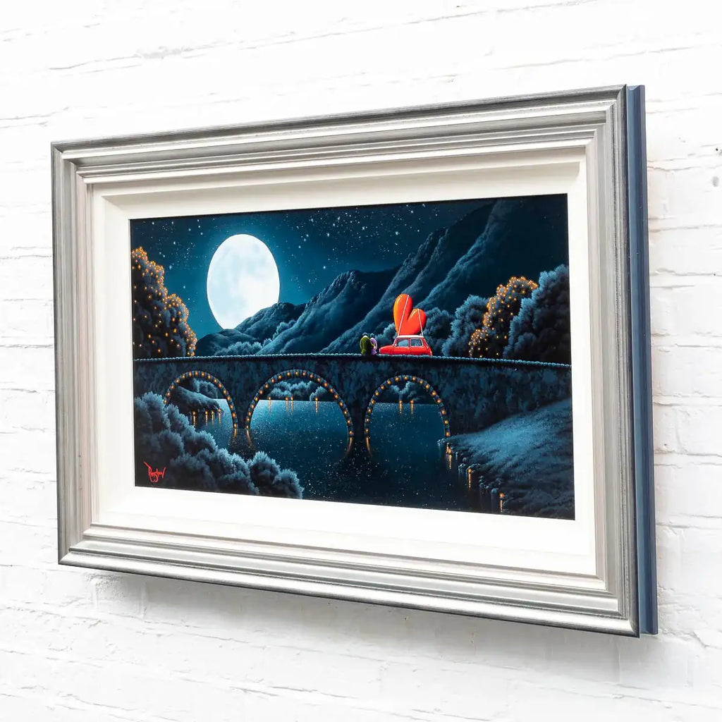 Gazing at the Moon - Original - SOLD by artist David Renshaw - Wyecliffe Galleries