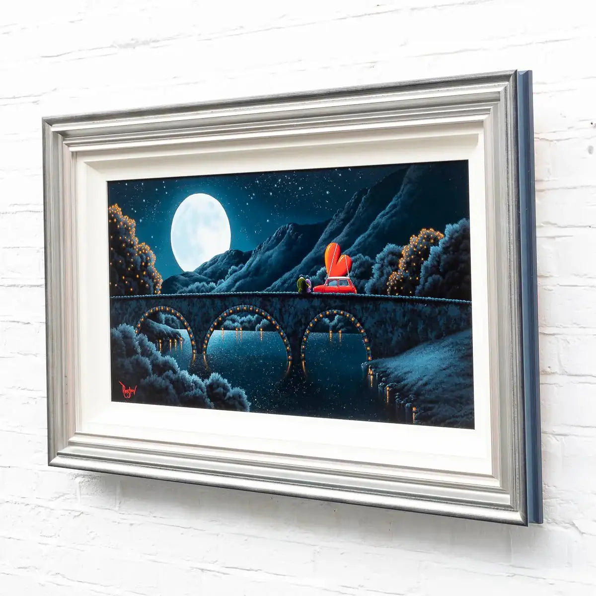 Gazing at the Moon - Original - SOLD by artist David Renshaw - Wyecliffe Galleries