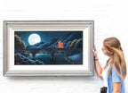 Gazing at the Moon - Original - SOLD by artist David Renshaw - Wyecliffe Galleries