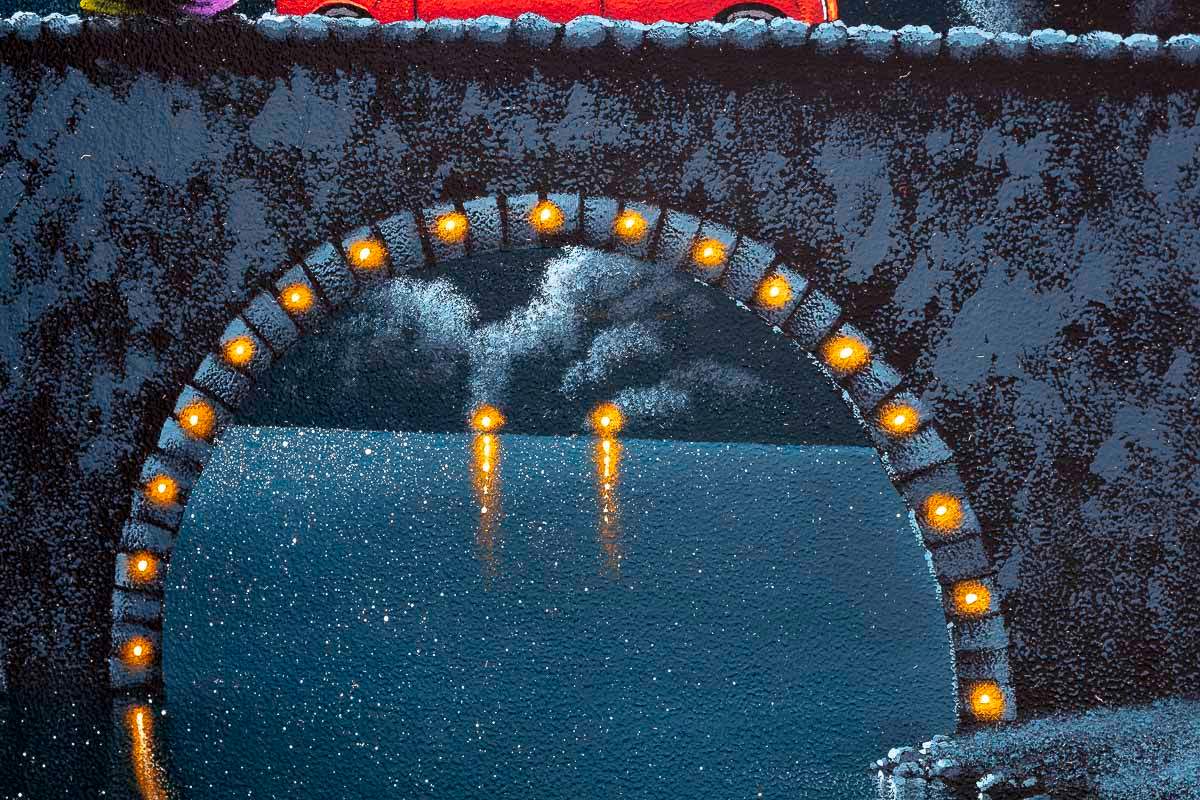 Gazing at the Moon - Original - SOLD by artist David Renshaw - Wyecliffe Galleries