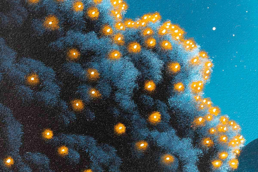 Gazing at the Moon - Original - SOLD by artist David Renshaw - Wyecliffe Galleries