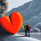 Gazing Lovingly - Original - SOLD by artist David Renshaw - Wyecliffe Galleries