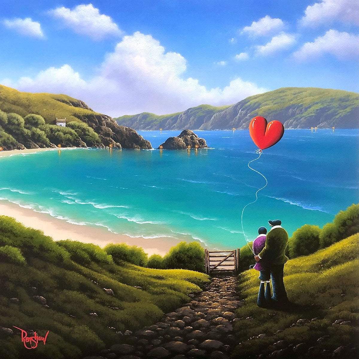 Gazing Out - Original - SOLD by artist David Renshaw - Wyecliffe Galleries