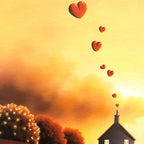 Glow of Love - Original - SOLD by artist David Renshaw - Wyecliffe Galleries