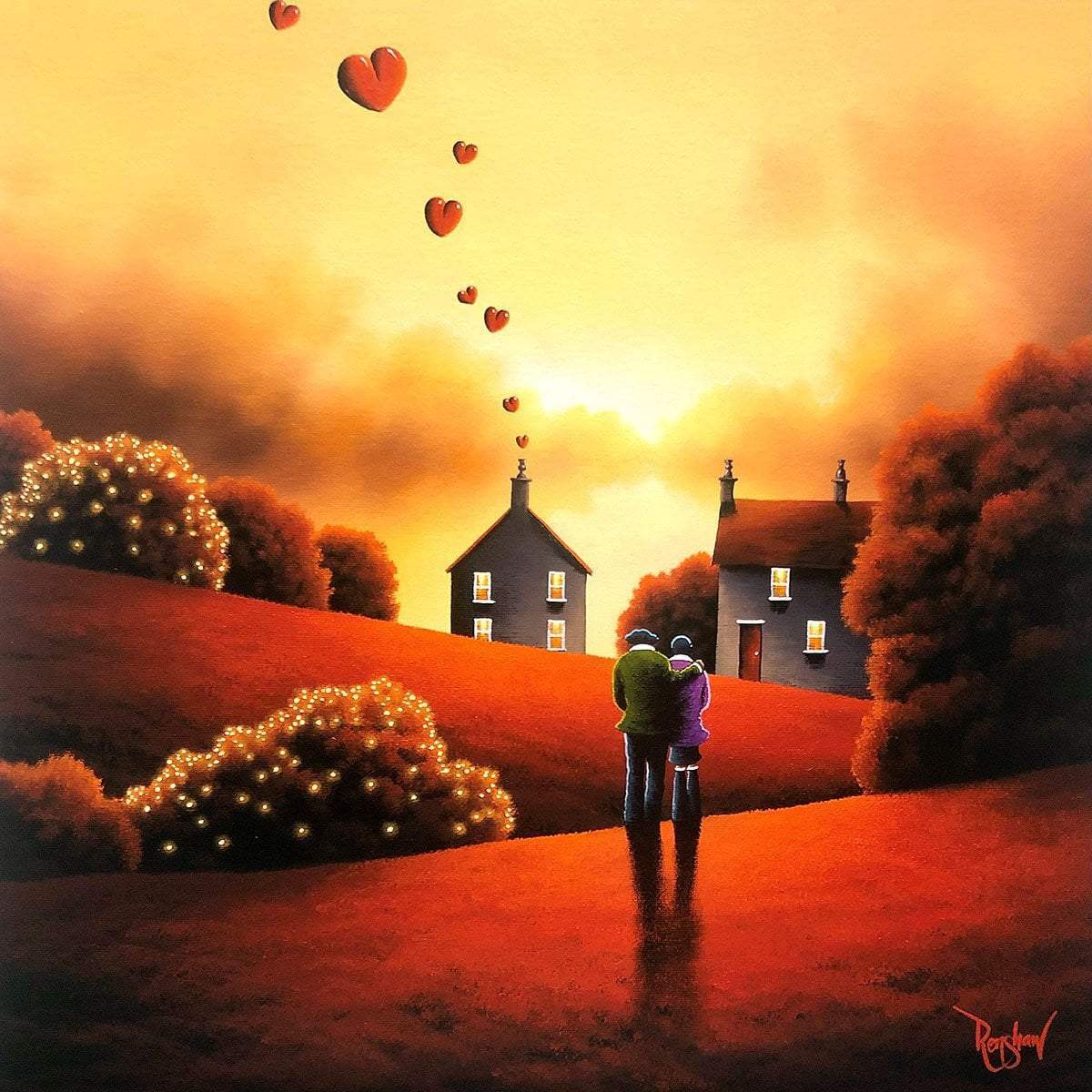 Glow of Love - Original - SOLD by artist David Renshaw - Wyecliffe Galleries