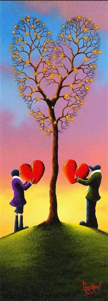 Growing Together - SOLD by artist David Renshaw - Wyecliffe Galleries