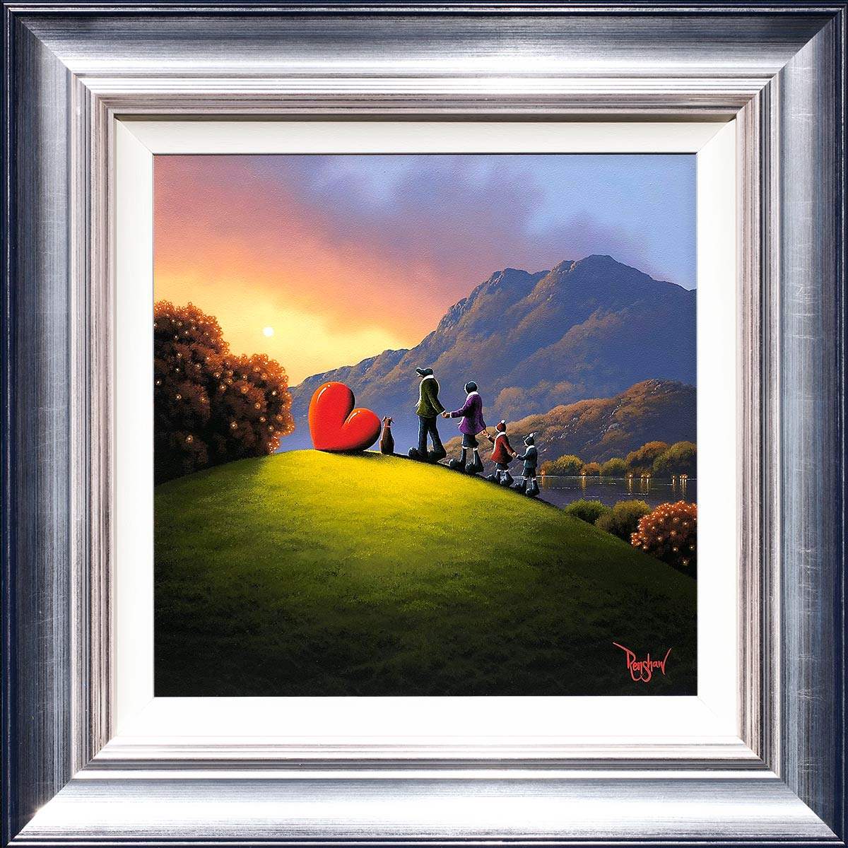 Hand in Hand - Edition - SOLD by artist David Renshaw - Wyecliffe Galleries