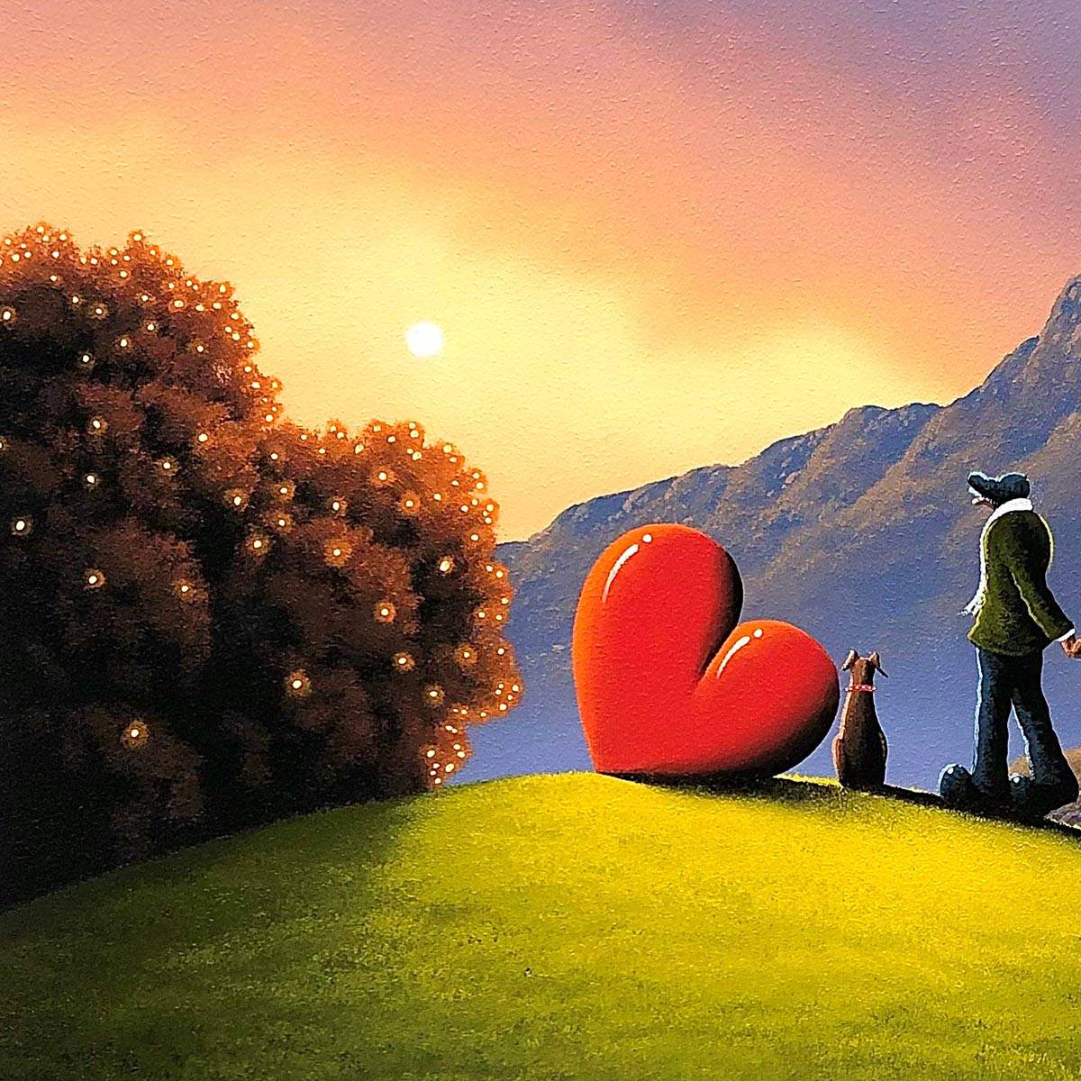Hand in Hand - Edition - SOLD by artist David Renshaw - Wyecliffe Galleries