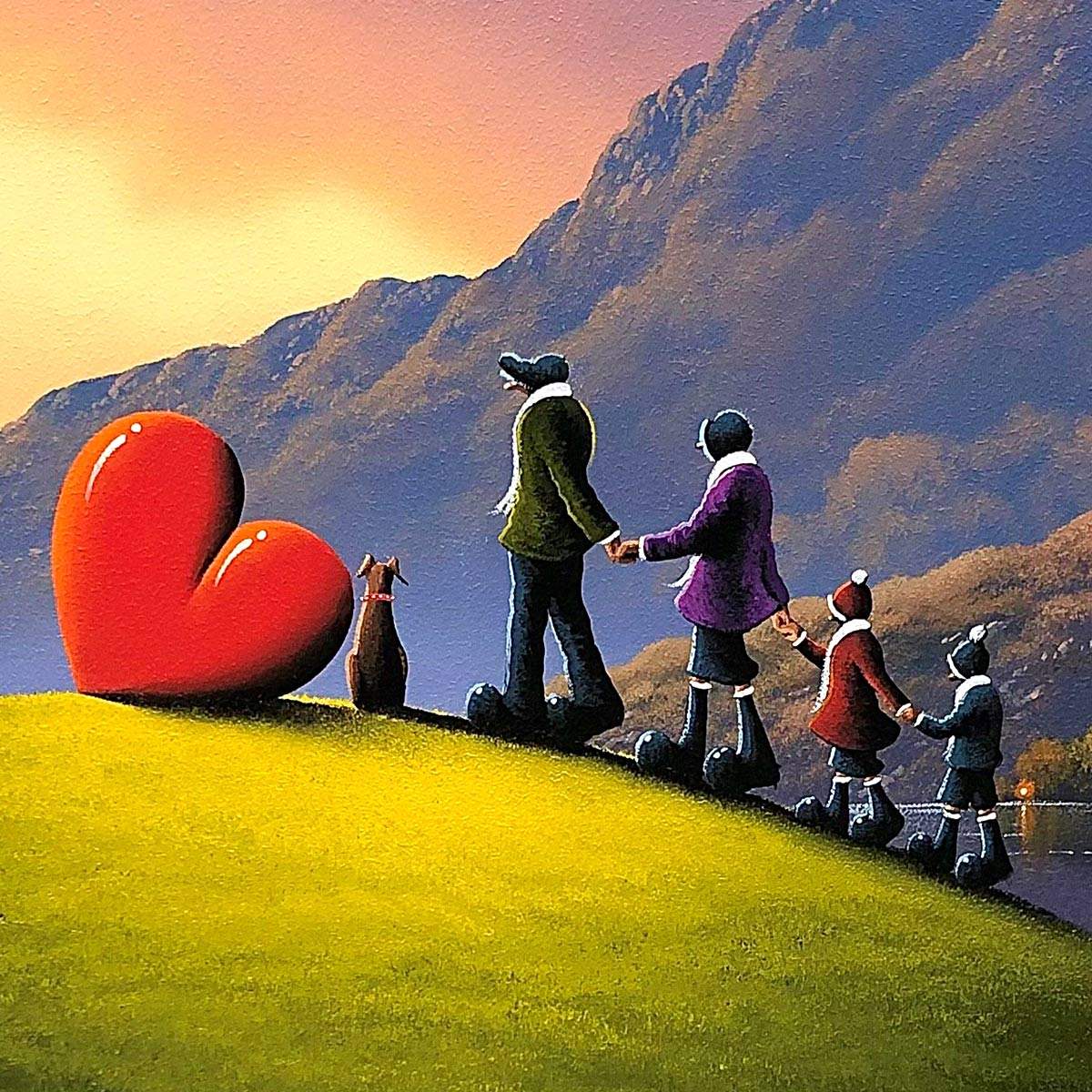 Hand in Hand - Edition - SOLD by artist David Renshaw - Wyecliffe Galleries