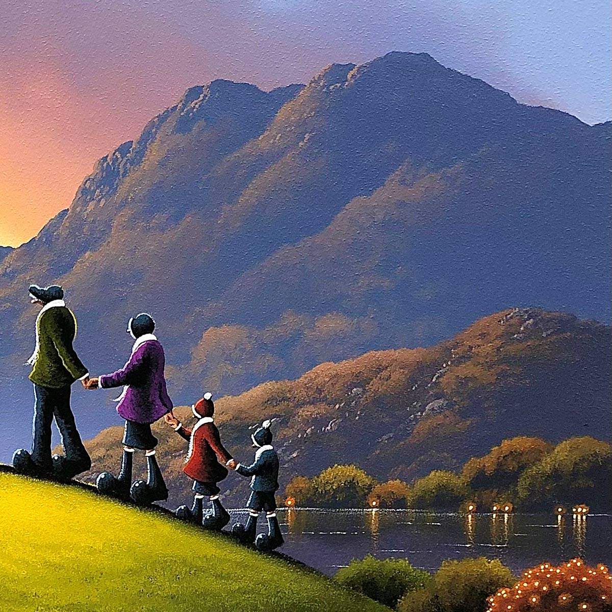 Hand In Hand - Original - SOLD by artist David Renshaw - Wyecliffe Galleries