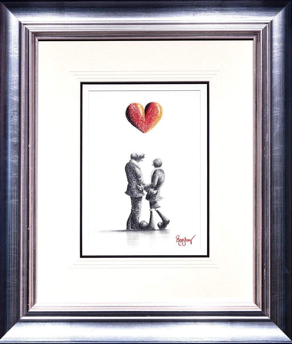 Happiness Found - Original Sketch - SOLD by artist David Renshaw - Wyecliffe Galleries