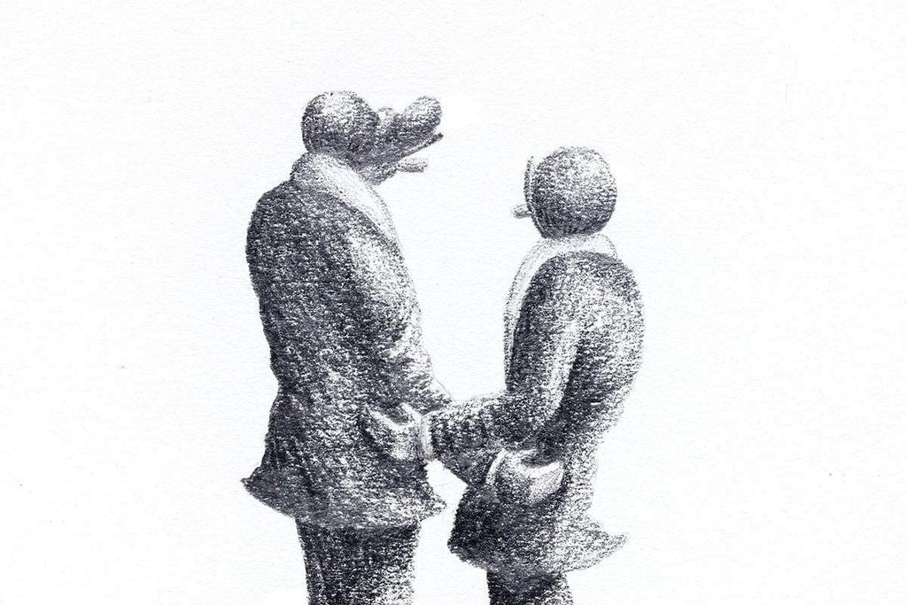 Happiness Found - Original Sketch - SOLD by artist David Renshaw - Wyecliffe Galleries