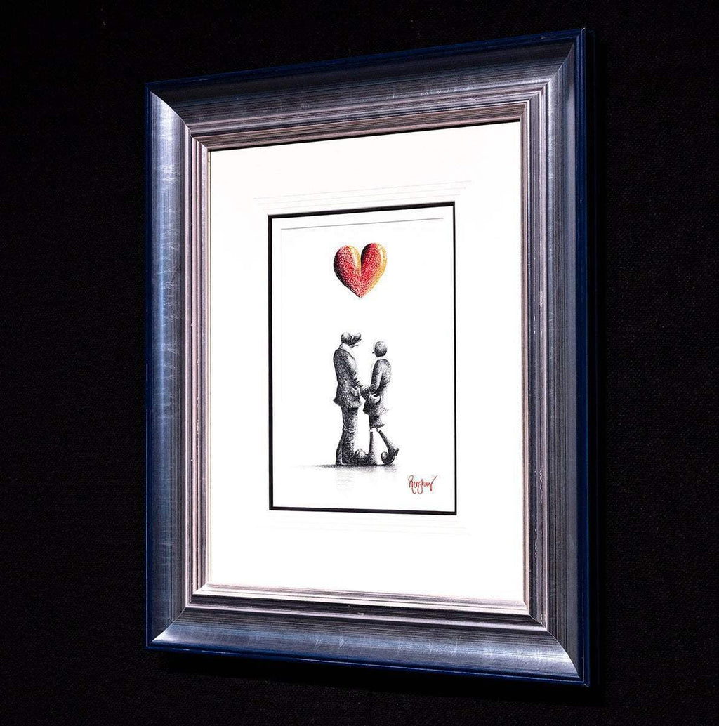 Happiness Found - Original Sketch - SOLD by artist David Renshaw - Wyecliffe Galleries