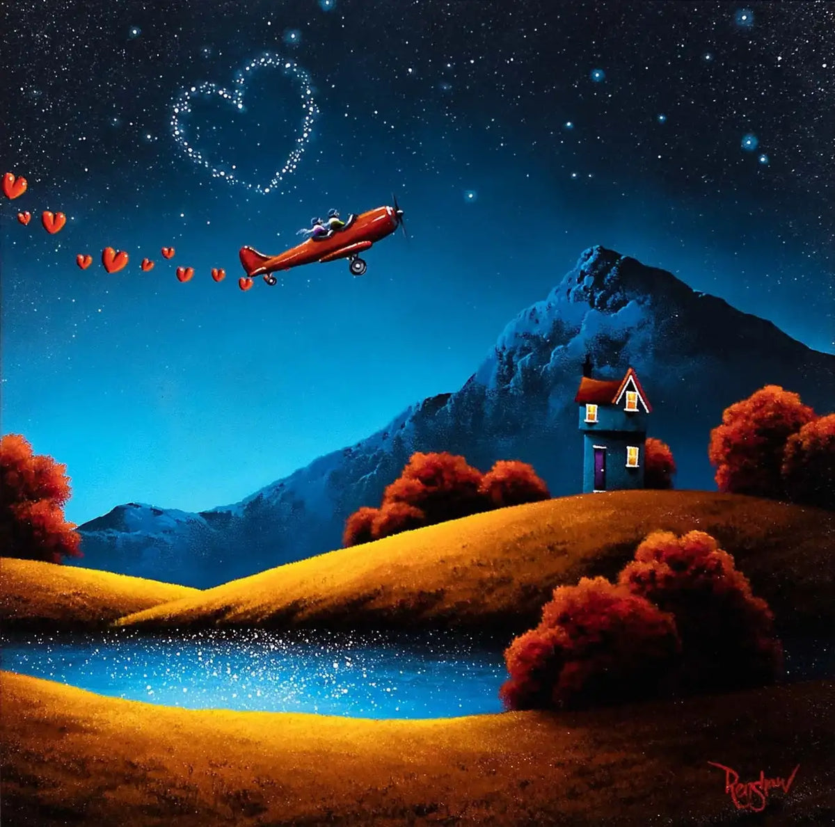Head Over Heels - SOLD by artist David Renshaw - Wyecliffe Galleries