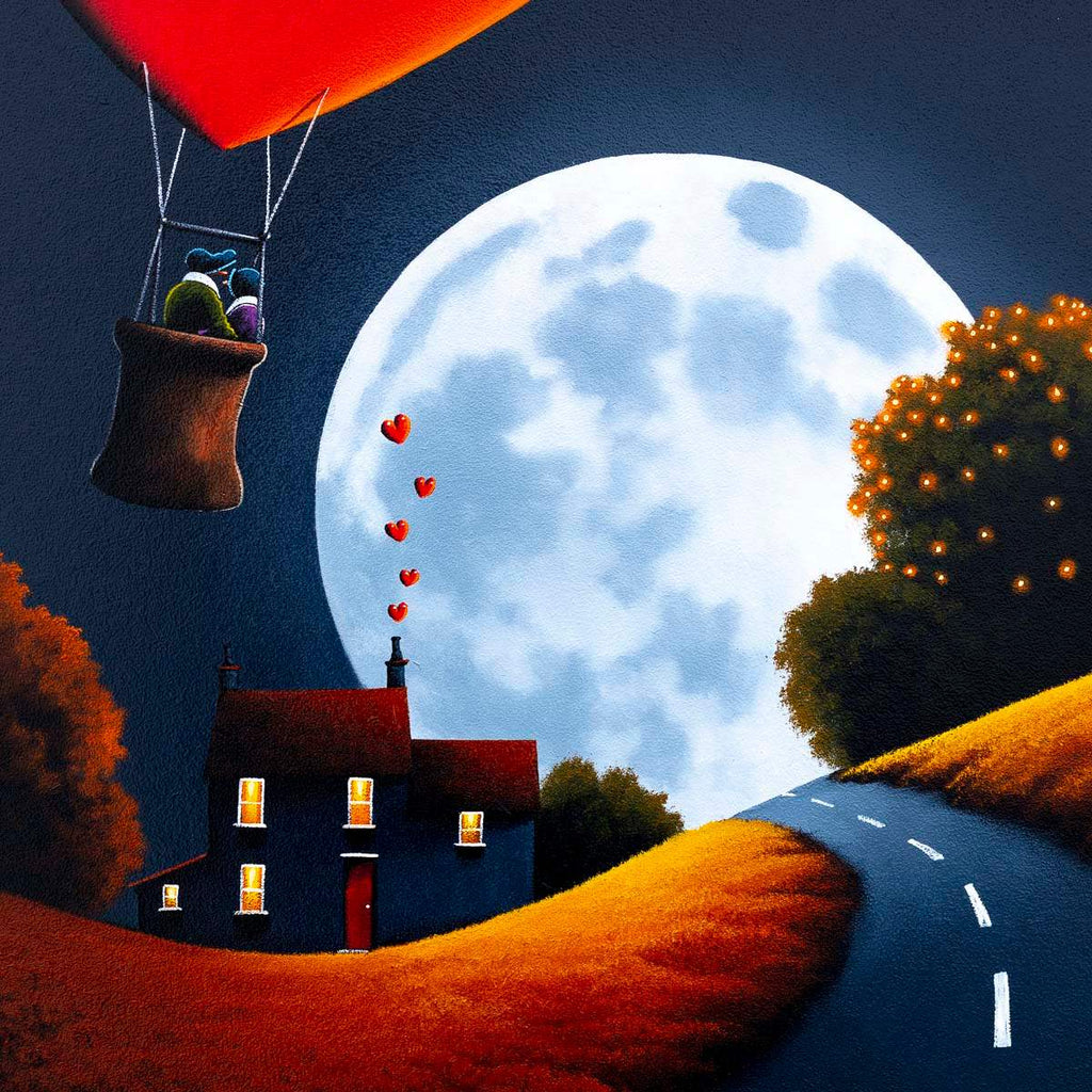 Heading to the Moon - Original - SOLD by artist David Renshaw - Wyecliffe Galleries