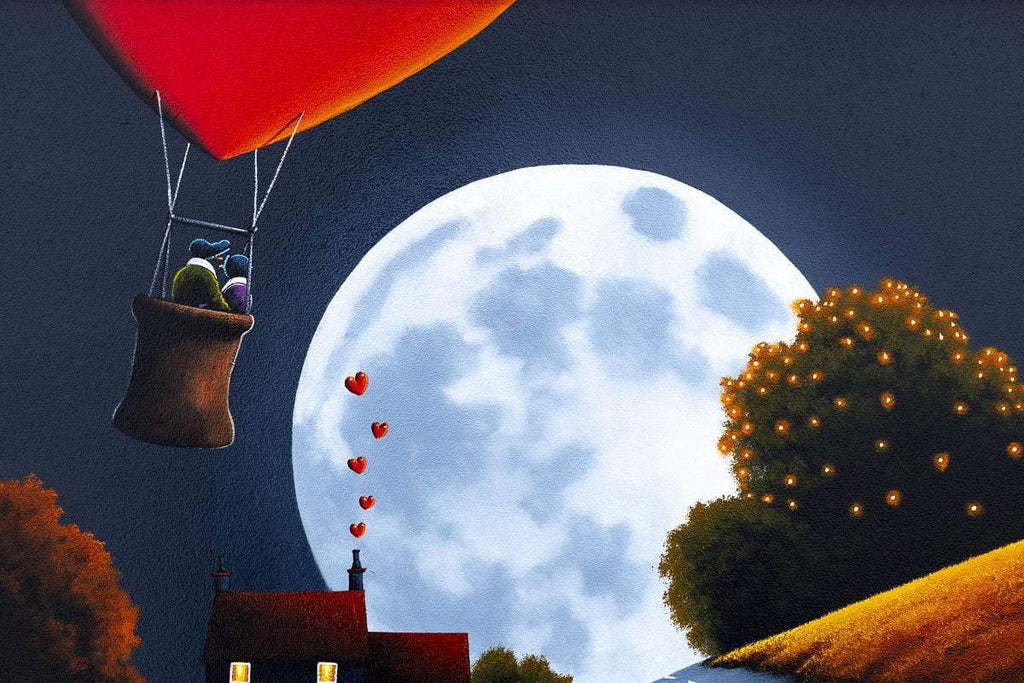 Heading to the Moon - Original - SOLD by artist David Renshaw - Wyecliffe Galleries