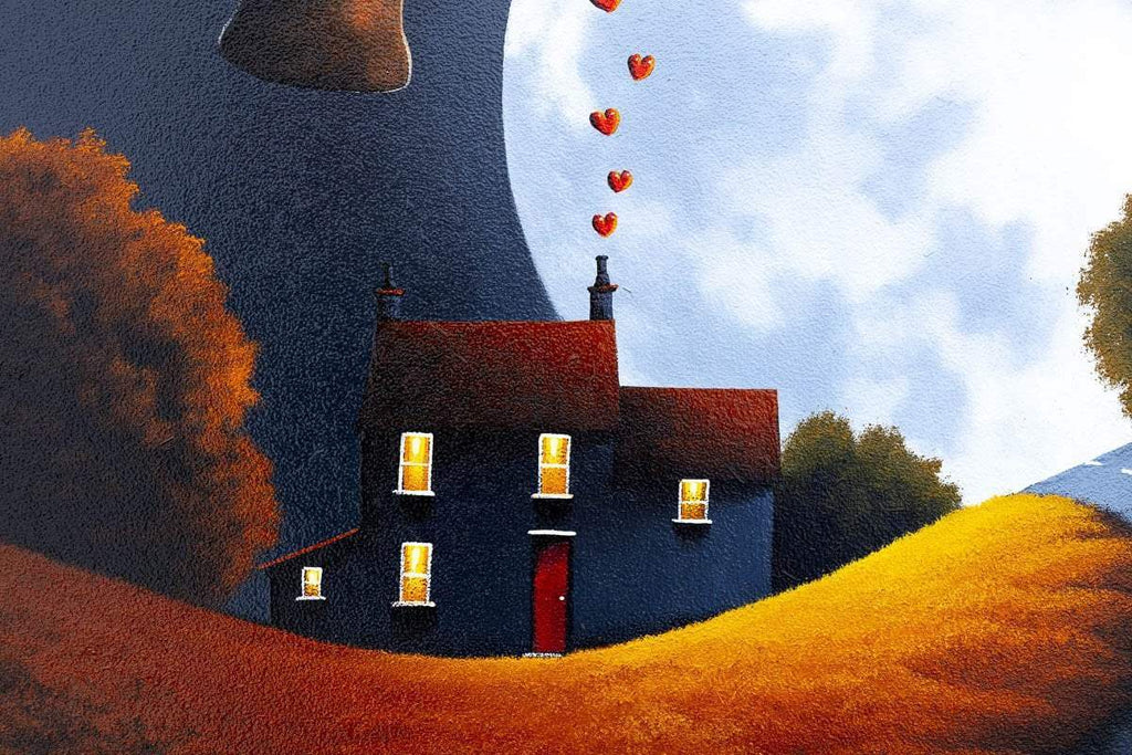 Heading to the Moon - Original - SOLD by artist David Renshaw - Wyecliffe Galleries