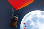 Heading to the Moon - Original - SOLD by artist David Renshaw - Wyecliffe Galleries