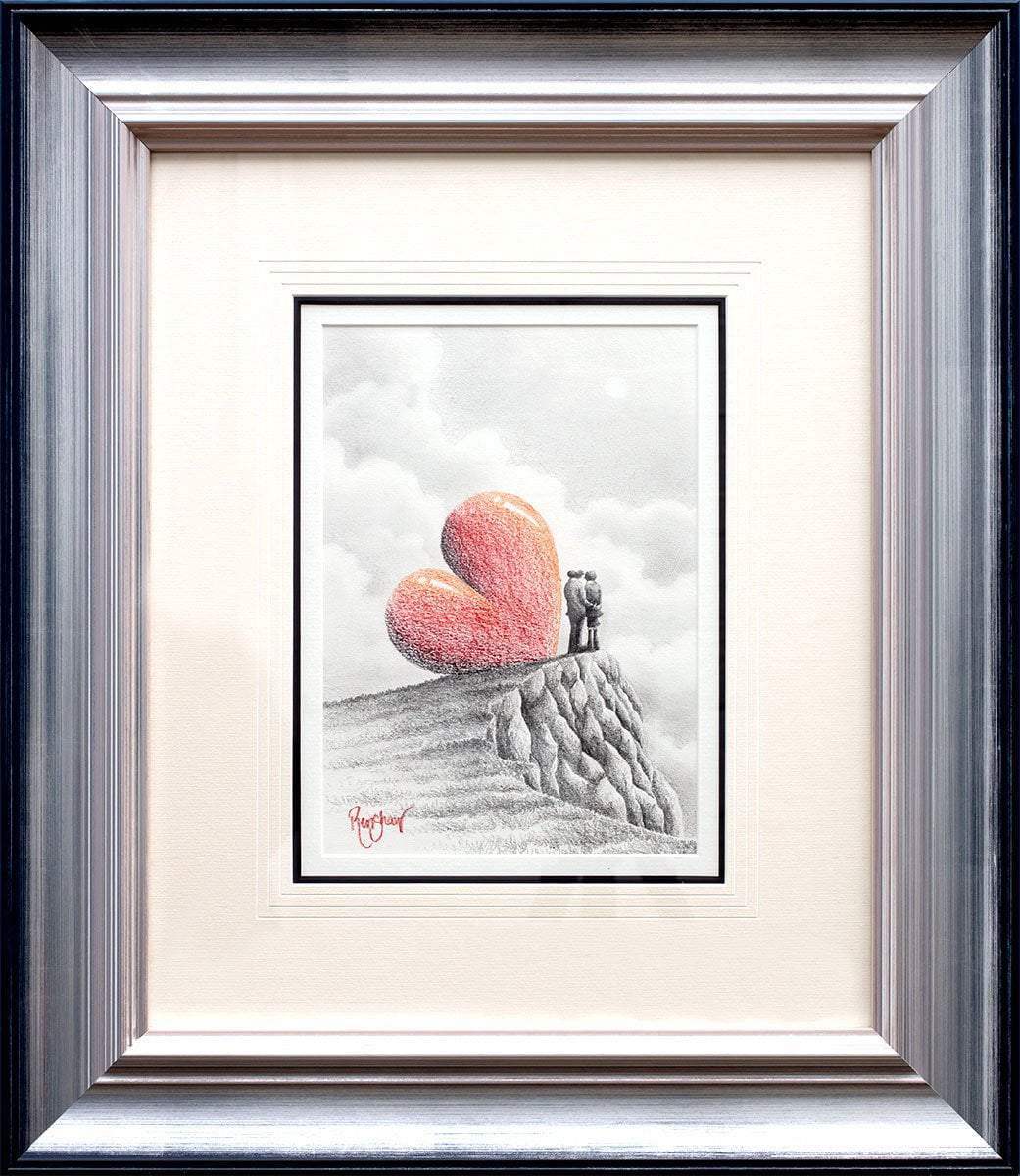 Heads In The Clouds - Original Sketch - SOLD by artist David Renshaw - Wyecliffe Galleries