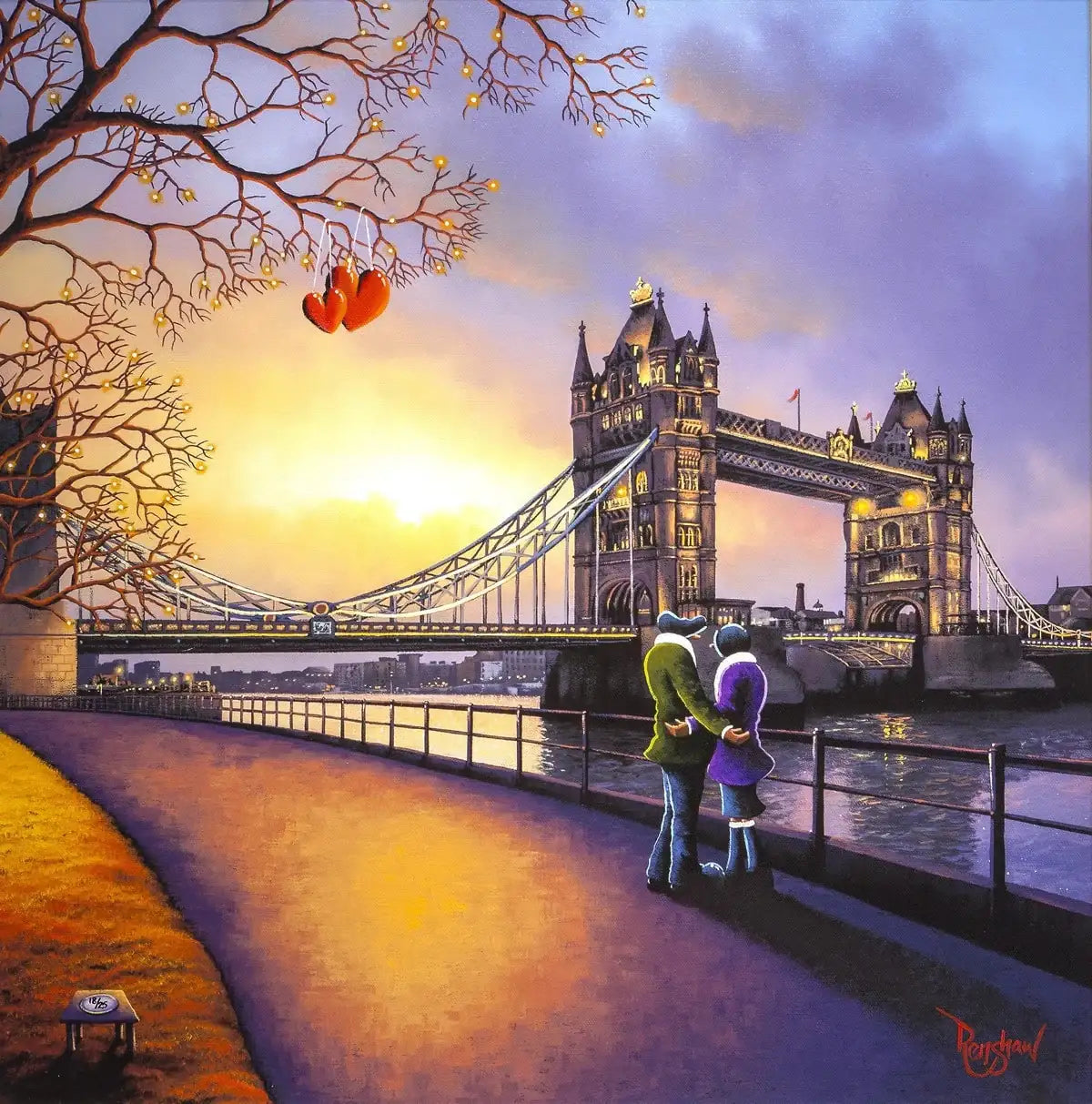 Heart of London - Edition - SOLD by artist David Renshaw - Wyecliffe Galleries