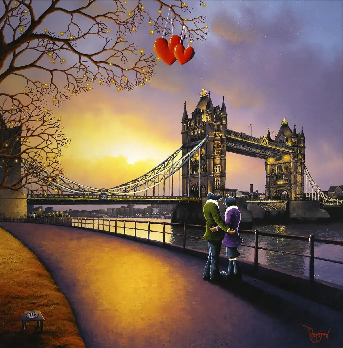 Heart of London - ORIGINAL - SOLD by artist David Renshaw - Wyecliffe Galleries