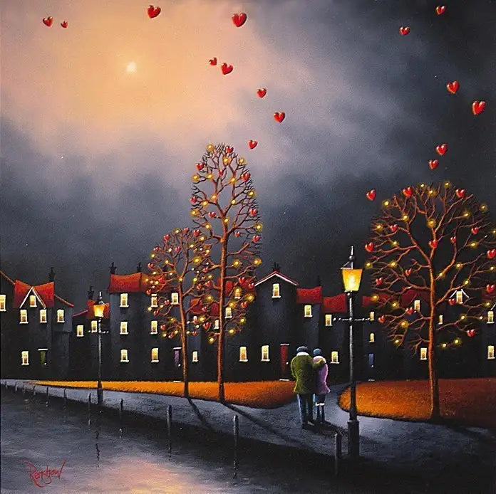 Heart Shaped Blossom - SOLD by artist David Renshaw - Wyecliffe Galleries