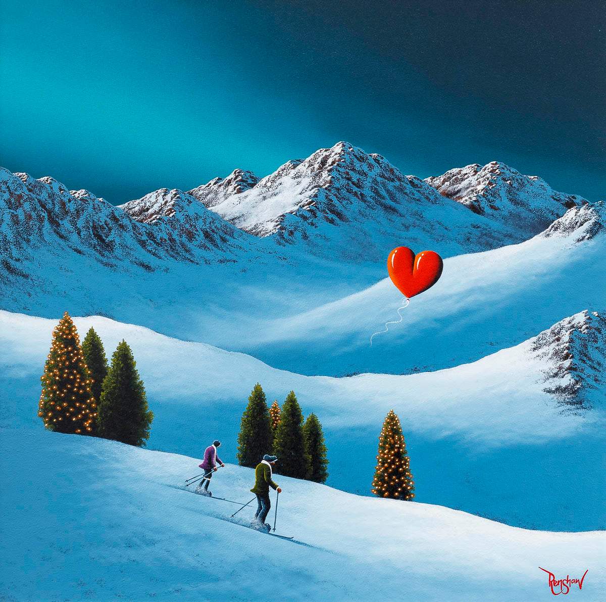 High On Your Love - Original - SOLD by artist David Renshaw - Wyecliffe Galleries