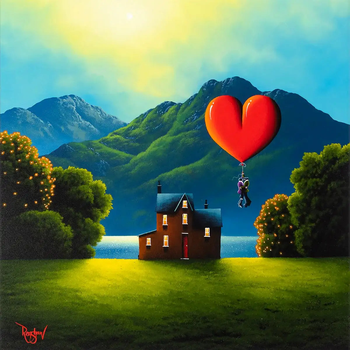 Higher and Higher - Original - SOLD by artist David Renshaw - Wyecliffe Galleries